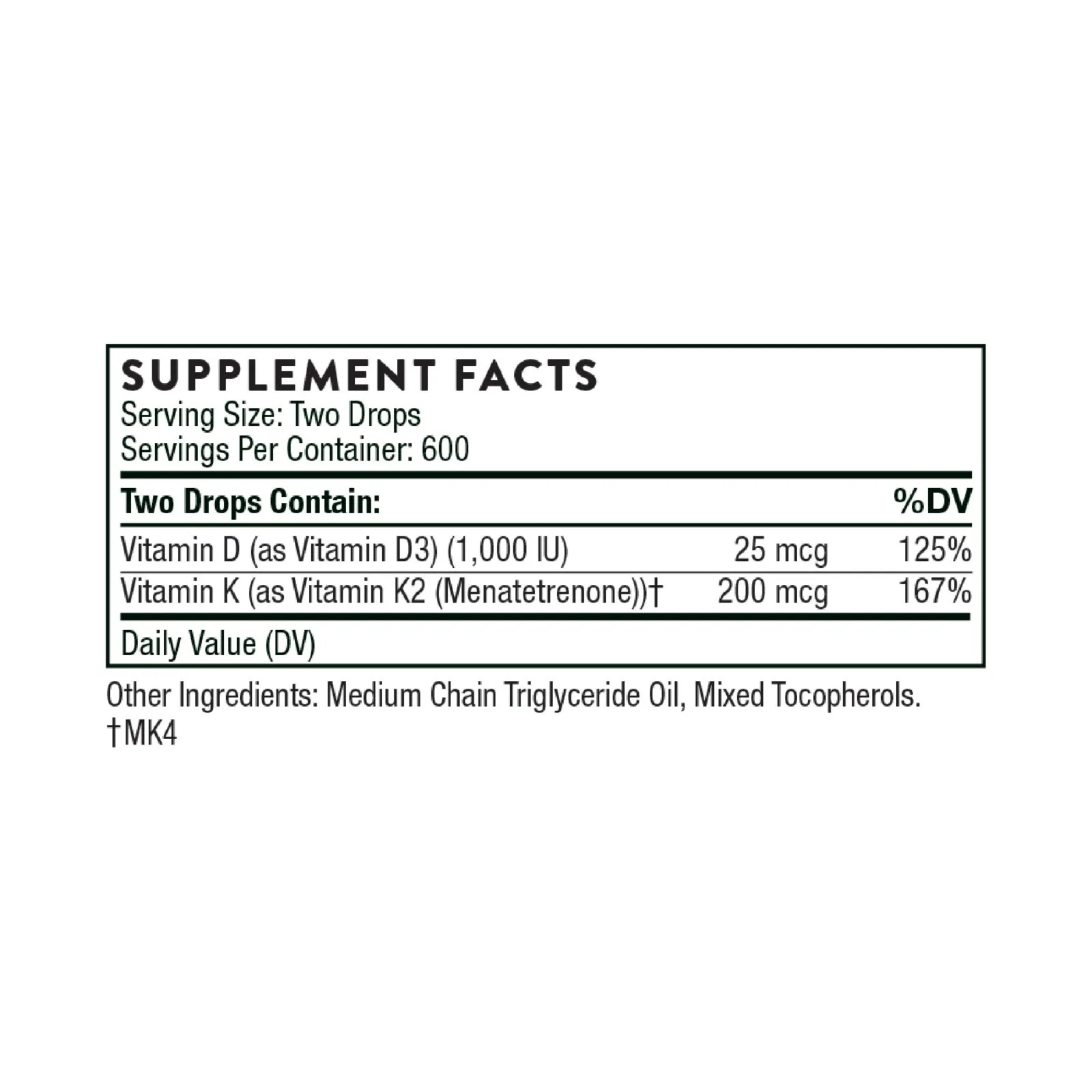 Vitamin D/K2 Liquid / 維生素D/K2滴劑:圖片 3
